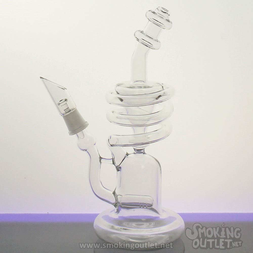 Helix Cone Recycler Double Chamber Dab Rig Smoking Outlet