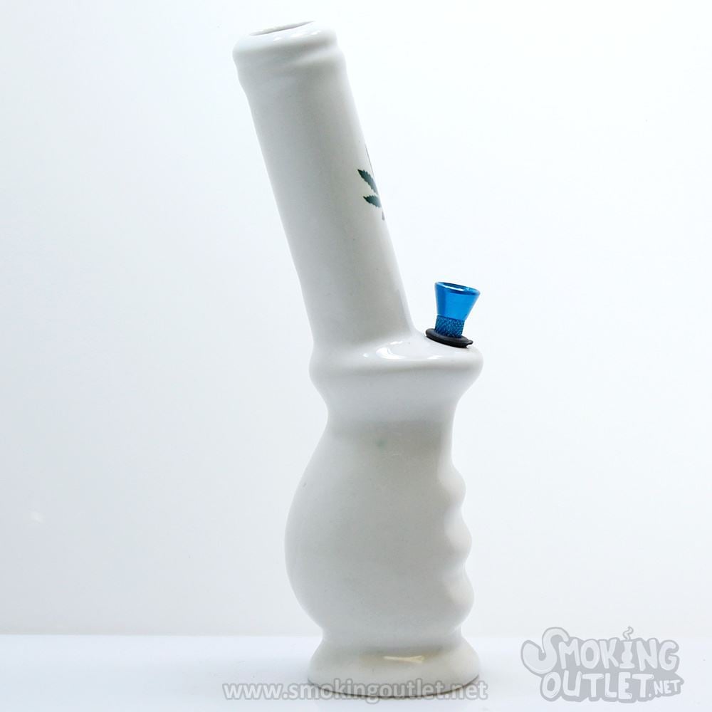 water pipe, Weed Leaf Ceramic Bong Smoking Outlet