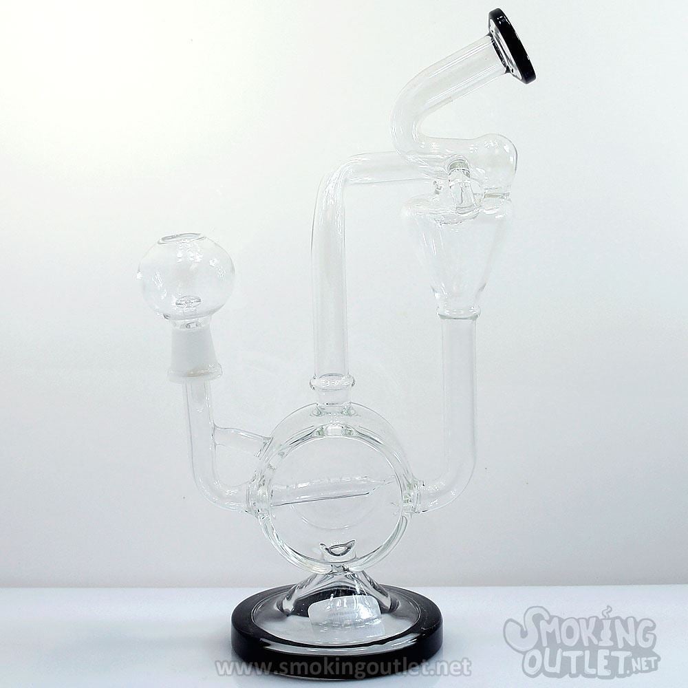 Totally Tubular Dab Rig with Recycler Smoking Outlet