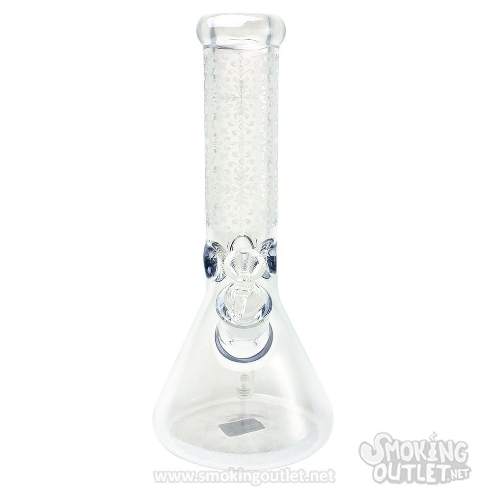 Parisian Ice Etched Beaker Bong Smoking Outlet